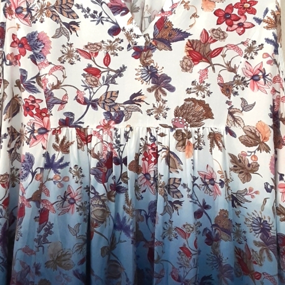 Altar'd State Ombre Floral Top size L - Picture 2 of 6